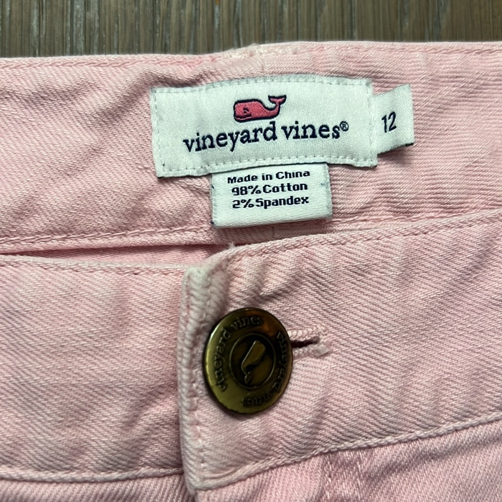 Vineyard Vines Pink Skinny Ankle Jeans size 12 - Picture 3 of 7